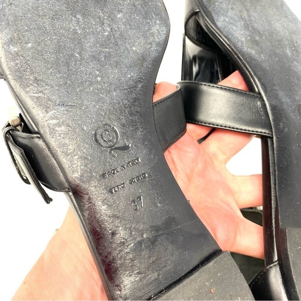Alexander McQueen Sandals Flat Gladiator Buckles Tortoise Archival SS12 SZ 37 - Picture 11 of 12